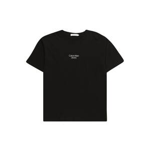 Calvin Klein Jeans Póló 'SERENITY'  vízszín / ciánkék / fekete / fehér