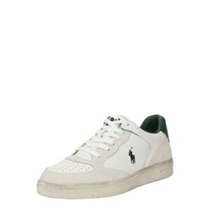 Polo Ralph Lauren Rövid szárú sportcipők 'CRT LUX'  bézs / sötétzöld / fekete / fehér