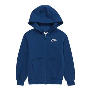 Nike Sportswear Tréning dzseki 'CLUB FLEECE'  kék / fehér