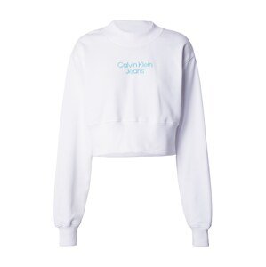 Calvin Klein Jeans Tréning póló 'INSTITUTIONAL'  azúr / fehér