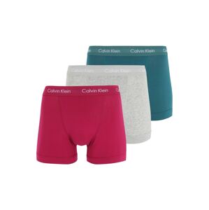 Calvin Klein Underwear Boxeralsók  világosszürke / smaragd / piros