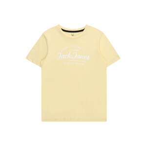 Jack & Jones Junior Póló 'FOREST'  világos sárga / fehér