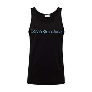 Calvin Klein Jeans Póló 'INSTITUTIONAL'  világoskék / fekete