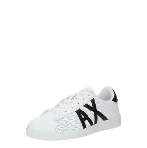 ARMANI EXCHANGE Rövid szárú sportcipők 'XUX016'  fekete / fehér