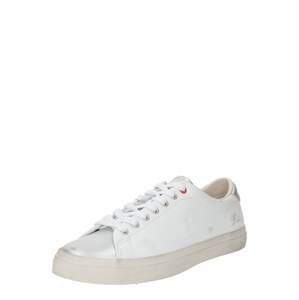 Polo Ralph Lauren Rövid szárú sportcipők 'LONGWOOD'  ezüst / fehér