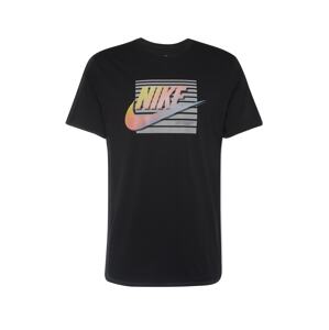Nike Sportswear Póló 'FUTURA'  világosszürke / korál / fekete