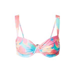 HOLLISTER Bikini felső  türkiz / világos sárga / korál / rózsaszín