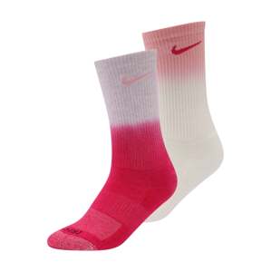 Nike Sportswear Sportzoknik 'Everyday Plus'  rózsaszín / sötét-rózsaszín / fehér