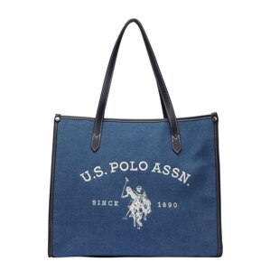 U.S. POLO ASSN. Shopper táska  kék farmer / fehér
