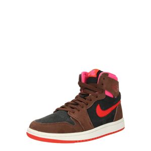 Jordan Magas szárú sportcipők 'Air 1 Zoom CMFT 2'  barna / rózsaszín / piros / fekete