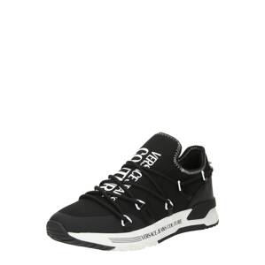 Versace Jeans Couture Belebújós cipők 'DYNAMIC'  fekete / fehér