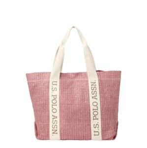 U.S. POLO ASSN. Shopper táska  homok / barna / fáradt rózsaszín