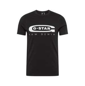 G-Star RAW Póló 'Graphic 4'  fekete / fehér