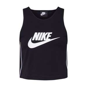 Nike Sportswear Top 'Heritage'  fekete / fehér