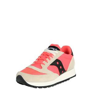 saucony Rövid szárú sportcipők  bézs / neon-rózsaszín / fekete / fehér