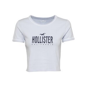 HOLLISTER Póló 'Sporty'  tengerészkék / világoskék / fehér