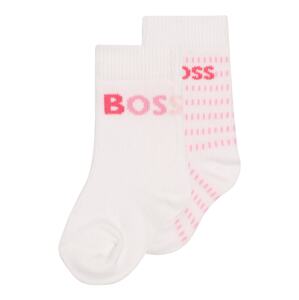 BOSS Kidswear Zokni  rózsaszín / pitaja / púder / fehér