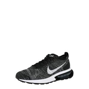 Nike Sportswear Rövid szárú sportcipők 'Air Max Flyknit Racer'  szürke / fekete / fehér