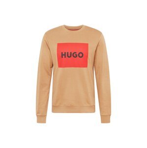 HUGO Red Tréning póló 'Durago'  teveszín / piros / fekete