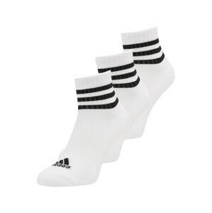 ADIDAS SPORTSWEAR Sportzoknik '3-stripes Cushioned Sportswear -cut 3 Pairs'  fekete / fehér