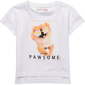 MINOTI Póló 'Pawsome'  világos narancs / világos-rózsaszín / fekete / fehér