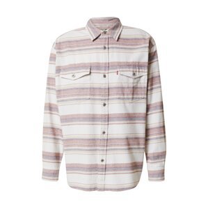 LEVI'S ® Ing 'Silvertab 2 Pocket Shirt'  homok / sötétlila / rozsdavörös / fehér farmer