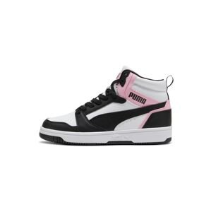 PUMA Magas szárú sportcipők 'Rebound v6'  rózsaszín / fekete / fehér