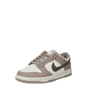 Nike Sportswear Rövid szárú sportcipők 'Dunk'  barna / világosbarna / fehér