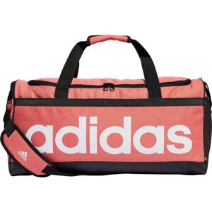 ADIDAS SPORTSWEAR Sporttáska 'Linear Duffel M'  fáradt rózsaszín / fekete / fehér