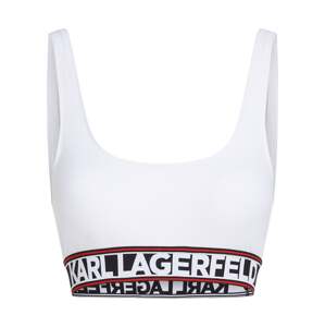 Karl Lagerfeld Bikini felső 'Elongated'  piros / fekete / fehér