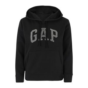 Gap Petite Tréning póló 'HERITAGE'  fekete / ezüst