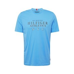 TOMMY HILFIGER Póló 'NYC'  kék / fekete / fehér