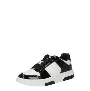 Tommy Jeans Rövid szárú sportcipők 'The Brooklyn'  fekete / fehér