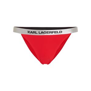 Karl Lagerfeld Bikini nadrágok  piros / fekete / ezüst