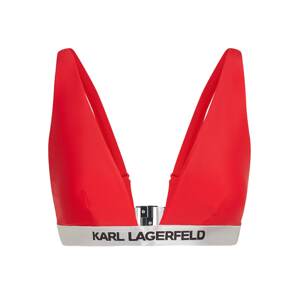 Karl Lagerfeld Bikini felső  világosszürke / piros / fekete