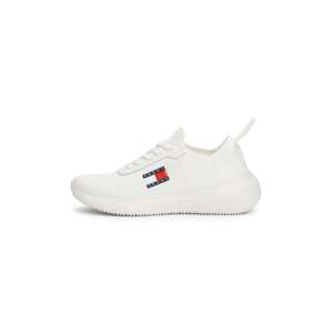Tommy Jeans Rövid szárú sportcipők  elefántcsont / tengerészkék / piros / fehér