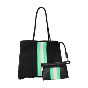 faina Shopper táska  bézs / neonzöld / fekete