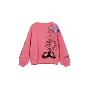 Desigual Tréning póló 'Minnie Mouse'  zöld / orgona / fáradt rózsaszín / fekete