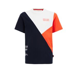 WE Fashion Póló  tengerészkék / narancs / világospiros / fehér