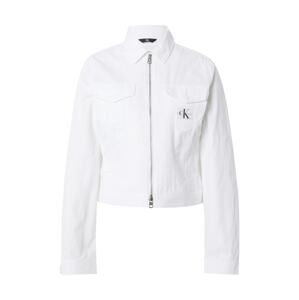 Calvin Klein Jeans Átmeneti dzseki 'LEAN'  fehér