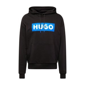 HUGO Tréning póló 'Nalves'  azúr / fekete / piszkosfehér