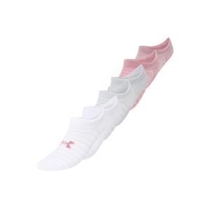 UNDER ARMOUR Sportzoknik 'Essential'  világosszürke / rózsaszín / fáradt rózsaszín / fehér