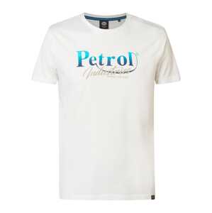 Petrol Industries Póló  bézs / kék / vízszín / fehér