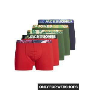 JACK & JONES Boxeralsók 'PAW'  tengerészkék / zöld / narancs / piros