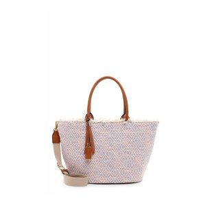 TAMARIS Shopper táska 'Arabella'  kék / pasztellsárga / világos-rózsaszín / fehér