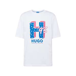 HUGO Blue Póló 'Nentryle'  tengerészkék / világos-rózsaszín / fehér