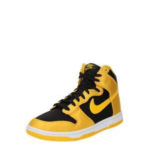 Nike Sportswear Magas szárú sportcipők 'Dunk'  sárga / fekete