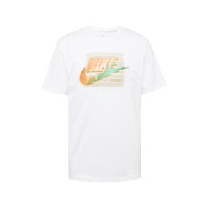 Nike Sportswear Póló 'FUTURA'  világoszöld / narancs / pasztellnarancs / fehér