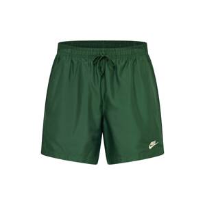 Nike Sportswear Nadrág  krém / sötétzöld