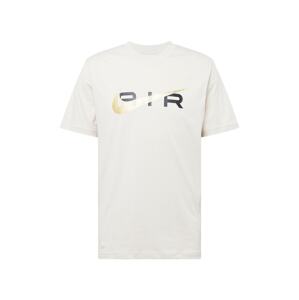 Nike Sportswear Póló 'AIR'  világos bézs / arany / fekete